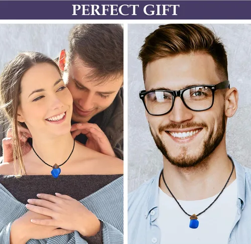 Vista 6 de Collar de cristal curativo para mujeres y hombres, colgante de cristal curativo de chakras para mujeres, niños, niñas, regalos espirituales
