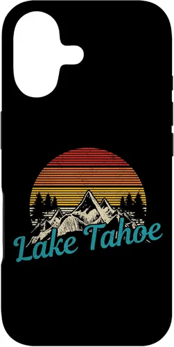 Vista 32 de Lake Tahoe California USA Vintage Souvenir Case for iPhone 16