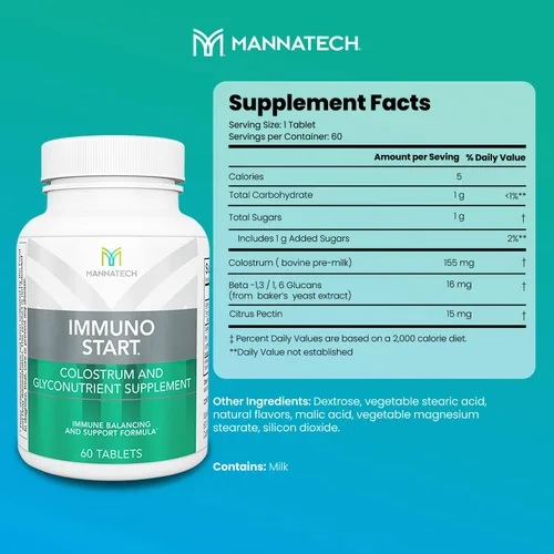 Vista 2 de Mannatech Suplemento ImmunoSTART apoya la respuesta inmunitaria natural del cuerpo 60 tabletas formuladas para el equilibrio inmunológico y el apoyo