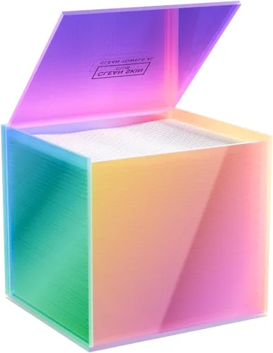 Vista 9 de CLEAN SKIN CLUB Caja de acrílico transparente para toallas limpias XL (NO incluidas), contenedor para 50 toallas limpias desechables XL, toallitas