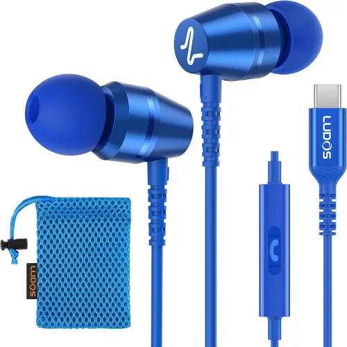 Vista 29 de LUDOS OMNITONE Auriculares con cable in-ear, 5 años de garantía, auriculares con micrófono, conector de 3.5 mm, auriculares con cable