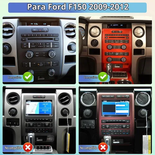 Vista 2 de [4G+64G] Radio de coche de 8 núcleos para Ford F150 2009 2010 2011 2012 - Android 13 pantalla táctil F-150 estéreo, DSP 32 EQ/IPS/Carplay/Android