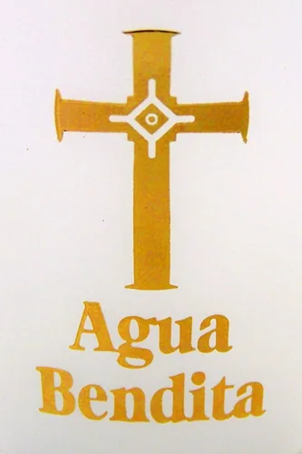 Vista 5 de Gold Cross Spanish Agua Bendita - Botella de agua bendita con tapa abatible, 4 onzas, paquete de 3