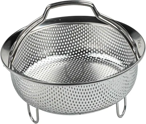 Vista 8 de 304 Stainless Steel Steamer Insert Basket For Cooking Pots And Pressure