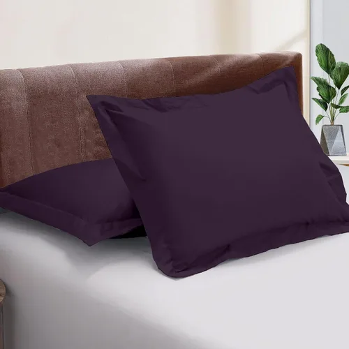 Vista 19 de Kotton Culture Juego de 2 fundas de almohada estándar de 20 x 26 pulgadas, fundas de almohada decorativas, 100% algodón egipcio de 600 hilos