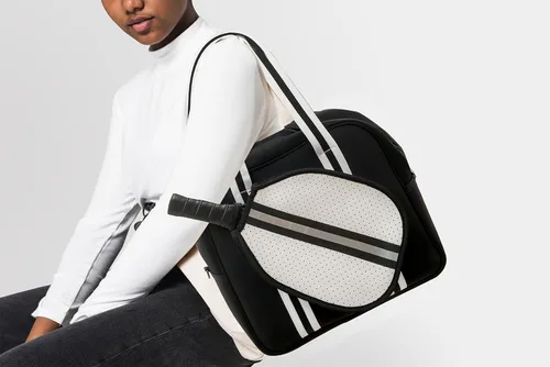 Vista 6 de Lindas Bolsas de Pickleball para Mujeres y Hombres, Bolso Tote de Pickleball para Mujeres, Bandolera de Pickleball para Mujeres
