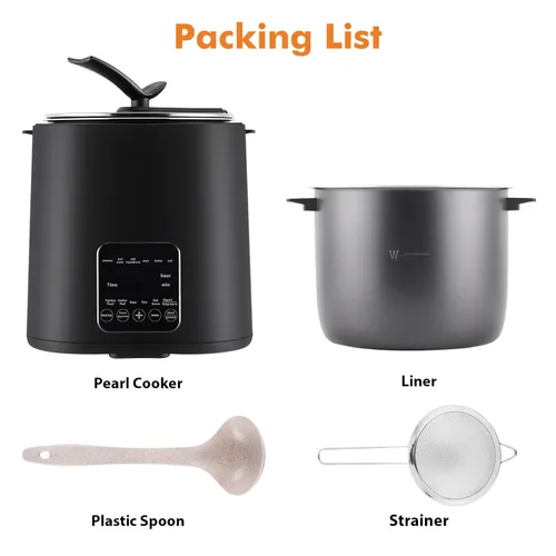 Vista 5 de YJINGRUI Boba Cooker Boba Pot 9L automático Pearl Tapioca Cocina para Boba Tea & Bubble Tea & Milk Tea Pantalla táctil 110V