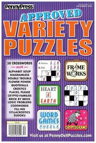 Vista 3 de Penny Press Variety Puzzles 3-Pack (Family, Approved, and World's Finest) Varios – 1 Enero 2020