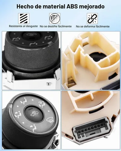 Vista 3 de Interruptor de ventilador de aire acondicionado HVAC Modo de clima Compatible con Toyota Corolla CE LE S XLE XRS L 2009 2010 2011 2012 2013 Matrix S
