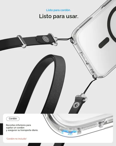 Vista 8 de Spigen Funda para iPhone 17, Ultra Hybrid MagFit [Control de cámara cubierta de TPU] [Anti-amarilleo] [Compatible con Magsafe] - Grafito