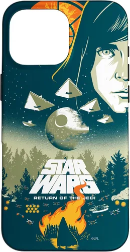 Vista 19 de Star Wars Funda con póster de película retro ilustrada con el regreso del Jedi para iPhone 17
