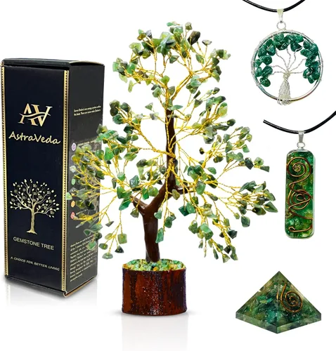 Vista 15 de Árbol de 7 chakras, árbol de la vida de cristal, árboles de Feng Shui, energía positiva, regalo de meditación, cristales y piedras, artículos