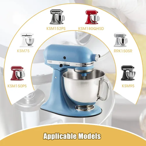 Vista 6 de Alfombrilla Deslizante de Metal para Batidora de Pie KitchenAid - Bandeja Deslizante para Electrodomésticos Mezcladora de Encimera Tabla Deslizante