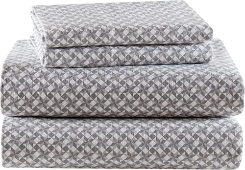 Vista 15 de True North by Sleep Philosophy - Juego de sábanas de franela, 100% de algodón, cómodo, bonito y muy suave, bolsillo elástico para colchones de hasta