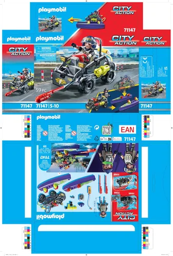 Vista 9 de Playmobil Tactical Police All Terrain Quad