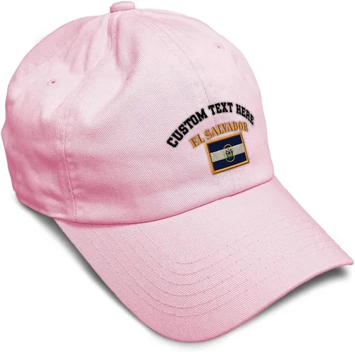 Vista 8 de Speedy Pros Sombrero de béisbol suave bordado papá sombrero El Salvador bandera bordado hombres y señoras gorra de béisbol algodón