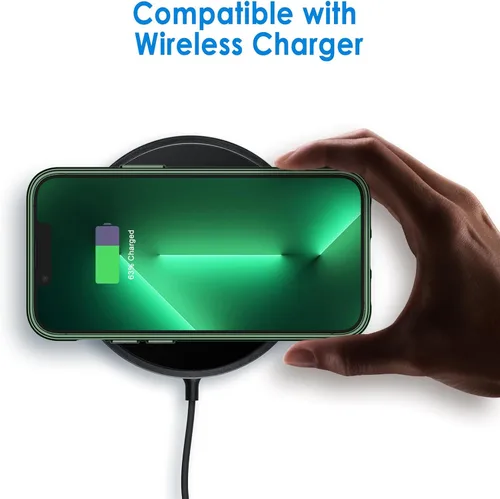 Vista 4 de JETech - Funda para iPhone 13 Pro Max de 17 cm, cubierta a prueba de golpes sin amarillamiento, con parte trasera transparente antiarañazos