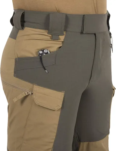 Vista 3 de Helikon-Tex - Pantalones híbridos para hombre, HOP Outback, DuraCanvas, VersaStretch