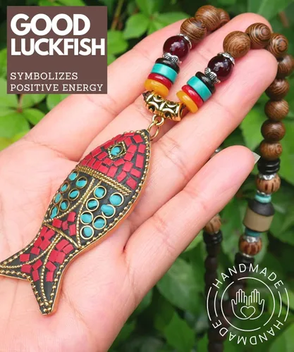 Vista 4 de DREMINOVA Juego de aretes y collar hippie étnico nativo bohemio bohemio para mujer, joyería tribal hecha a mano