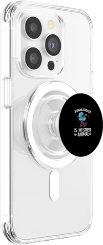 Vista 3 de Jogging Stroller Baby Running Buggy Workout Cardio Fitness PopSockets MagSafe PopGrip for iPhone