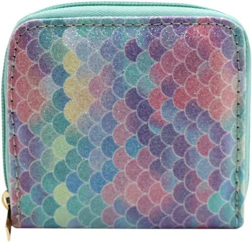 Vista 2 de Carteras cortas pequeñas para mujer, con cremallera para niñas y adolescentes