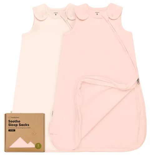 Vista 26 de Paquete de 2 sacos de dormir orgánicos para bebé, 100% algodón 0.5TOG (aguacate, 0-6 meses) Soft Breathable, Baby Wearable Blanket, Toddler