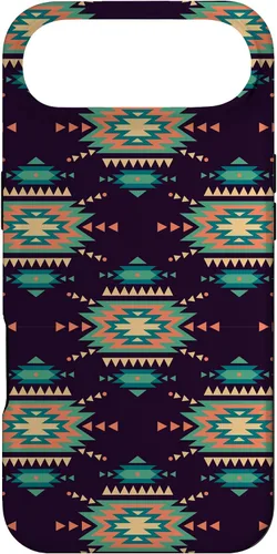 Vista 27 de Unique Western Black Turquoise Navajo Aztec Pattern Case for iPhone 17