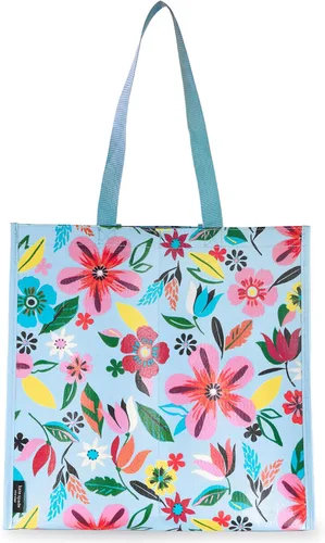 Vista 14 de Kate Spade New York Bolsa de compras reutilizable, bolsa de comestibles con correas para el hombro, bolsa plegable grande