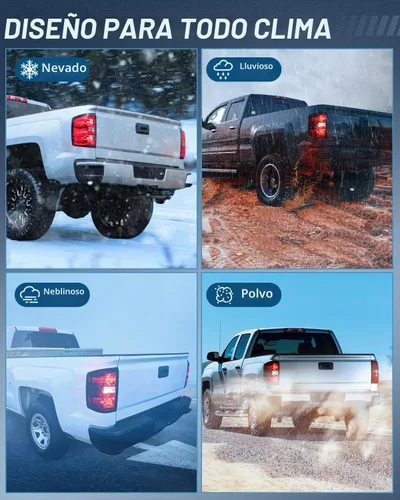 Vista 8 de Ensamble de luz trasera Nilight Compatible con Chevy Silverado 1500 2014 2015 2016 2017 2018 2019, 2500 HD 3500 HD, GMC Sierra 3500HD 2015-2019, Par