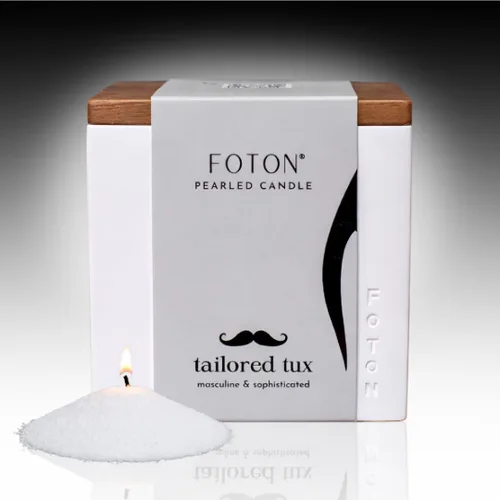 Vista 15 de Foton Jar Candles - Vela cuadrada perlada de 16 onzas, cera de arena