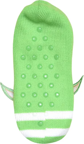 Vista 3 de Star Wars Baby Yoda Character Stripes JuniorsWomens Slipper Socks with Embroidered Ears