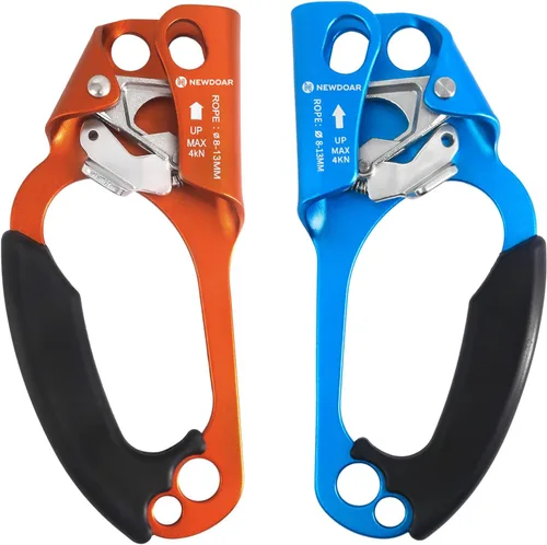 Vista 14 de NewDoar Certificado UIAA y CE - Ascendedor de mano para escalada en roca, arborista, equipo de rapel para cuerda de 8~13MM