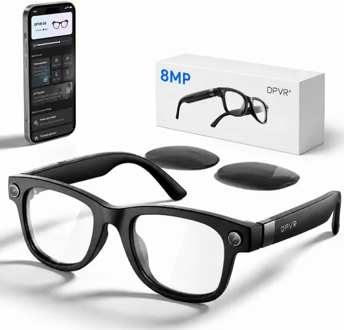 Vista 10 de Gafas inteligentes G1 AI con cámara y Bluetooth, gafas de grabación
