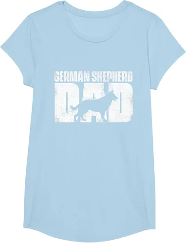 Vista 15 de Camiseta de pastor alemán para el día del padre del dueño de perros caninos, Negro