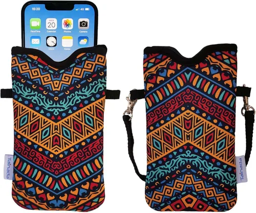 Vista 99 de Tainada Funda Estuche Bolsa de Neopreno para Teléfono para Hombres y Mujeres con Correa Cruzada/Cordón para el Cuello para iPhone 17/16/15 Pro Max