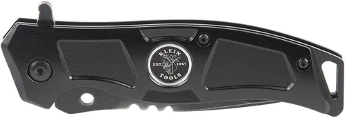 Vista 9 de KLEIN TOOLS Electrician's Pocket Knife, EDC Folding Knife with Stainless Steel Blade For Cable And Line Work, Deep-carry Pocket Clip and Lanyard Hole