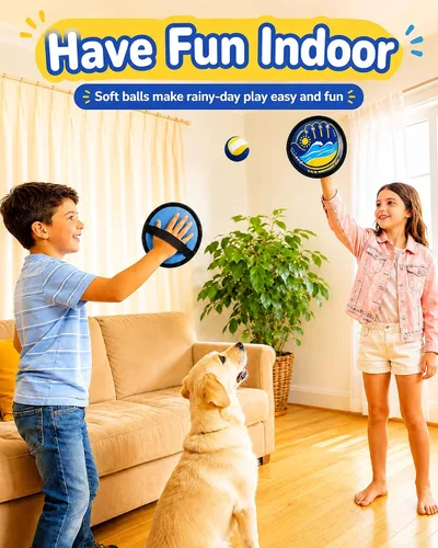 Vista 7 de Lanza y atrapa juguetes de béisbol, juegos deportivos al aire libre para niños y familia con bates de pelota y guante de béisbol para niños pequeños