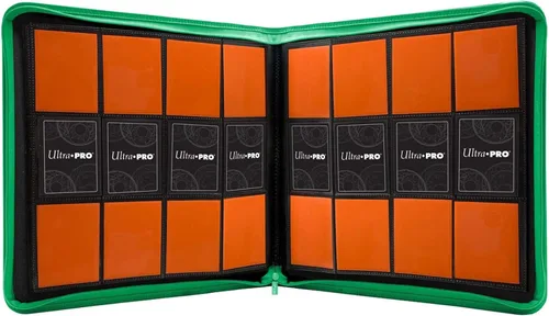 Vista 4 de Ultra Pro E-15741 Ultra Pro-12 Carpeta Pro con Cremallera de 12 Bolsillos-Verde, M