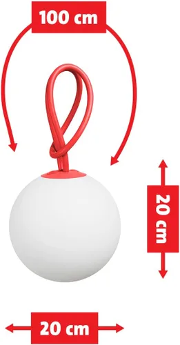 Vista 6 de Fatboy Bolleke - Linterna LED para interiores y exteriores, color gris pardo