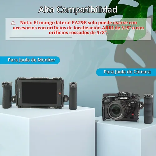 Vista 7 de Nitze Mango lateral ergonómico con pasadores de localización de 3/8