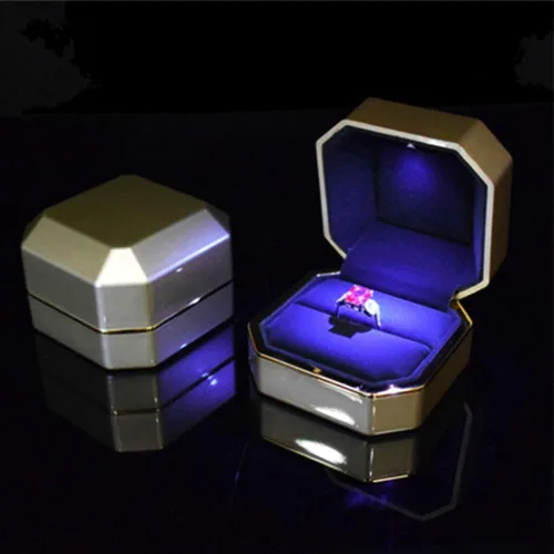 Vista 5 de AVESON - Estuche de joyas de lujo con luz LED