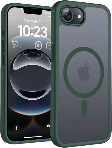 Vista 198 de TOCOL Funda para iPhone 11, compatible con Magsafe, protección completa de cámara, imanes integrados, protección contra caídas, funda translúcida