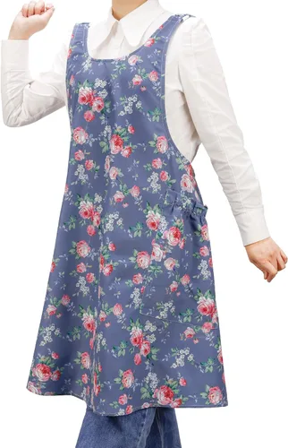 Vista 13 de Neoviva Delantales de Cocina para Mujer con Bolsillos, Delantales de Cocina para Mujer, Delantal Vintage para Hornear y Jardinería, Regalos