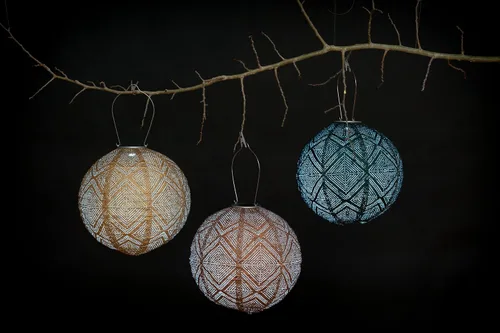 Vista 7 de Allsop Home & Garden, lámpara circular Soji Stella Boho, Cobre