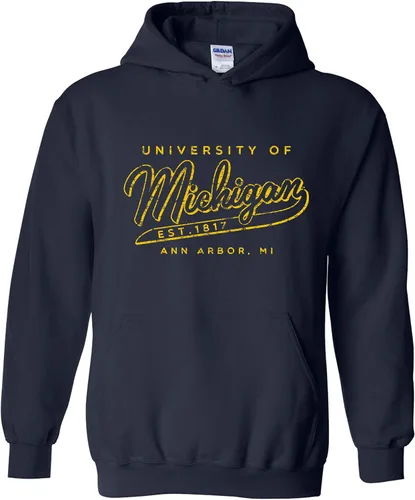 Vista 11 de UGP Campus Apparel NCAA Road Trip Script, sudadera con capucha de color del equipo, universidad, universidad