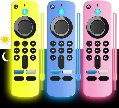 Vista 13 de Wevove (newestmodel) Funda protectora suave para control remoto, antideslizante, a prueba de golpes, funda protectora de silicona con cordón que