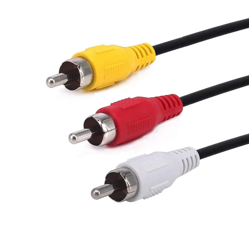 Vista 4 de Cable USB a 3 RCA, 8 pulgadas USB 2.0 A hembra a 3RCA macho tarjeta de captura de audio y video AV Cable adaptador compuesto (USB F/3RCA M)