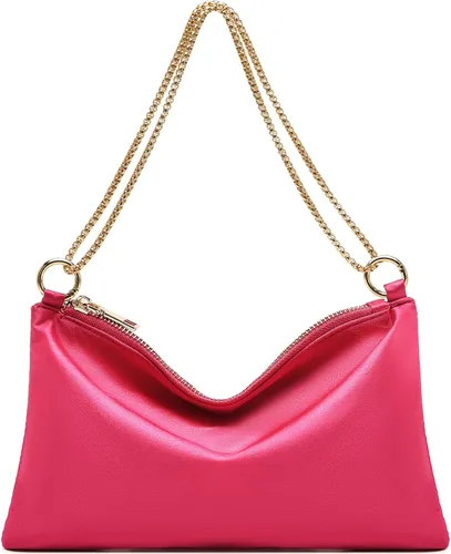 Vista 13 de oscaurt Bolso de noche para mujer, cartera de hombro de satén para graduación, compromiso, cóctel, fiesta, boda