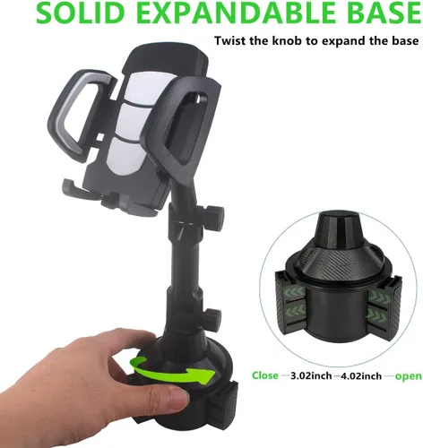 Vista 3 de Soporte universal para teléfono para carrito de golf, soporte universal para todos los teléfonos celulares de 4.7 a 6.8 pulgadas, compatible