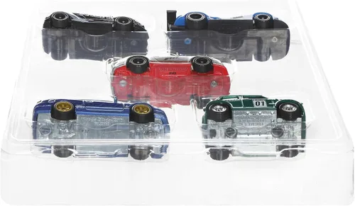 Vista 4 de Hot Wheels Forza - Paquete de 5 autos de carreras de juguete de The Video Game, vehículos fundidos a escala 1:64: Ford, Lamborghini, Porsche, Nissan